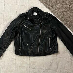 Black leather jacket Nine West
